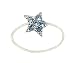Toe Ring - T39 - Crystal Illusion - Small Star ~ Lt. Sapphire (Blue)