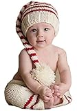 Pinbo Baby Girls Photography Prop Crochet Knitted Striped Hat Pants
