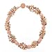 Peach Stone, Jasper and Crazy Lace Agate Beaded Necklace by Sajen