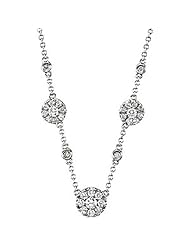 14K White Gold Diamond Necklace - 0.50 Ct. -- LIFETIME WARRANTY