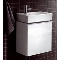 Keramag iCon xs Handwaschbecken-Unterschrank Alpin Hochglanz
