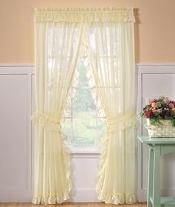 Amazon.com - Emelia SHEER Priscilla Curtain 96'' x 84'' long - Color