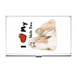 I Love My Shih Tzu Business Card Holder Case