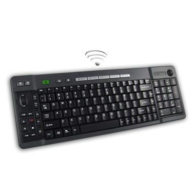 2.4GHZ Wrls Multimedia Media Center Keyb with optical Trackball