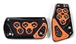 Pedal Kit Triglobe Orange 2 pc