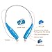 Universal Bluetooth Neckband Headphones S Gear -HV-Digitial 800 Wireless Headset Sweatproof Running Gym Exercise Stereo Earphones Noise Cancelling Earbuds Cordless SKYBLUE