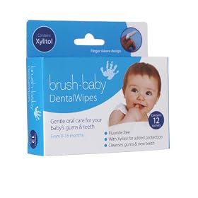 Brush-Baby DentalWipes (Finger Sleeve Type) Pack of 2