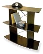 3-tier Curved Shelf in Black Finish By Winsome Wood