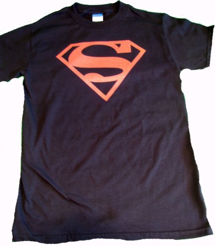  Superman Red on Black Superboy T-shirt