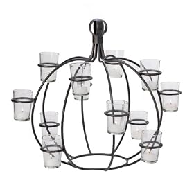 PTC Home & Garden Iron and Canvas Screen Large, Pewter Image