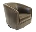 Pinzon Roxbury Leather Swivel Glider, Chocolate