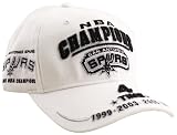 NBA San Antonio Spurs Commemorative 4X World Champ White Cap