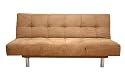 Furniture online: Baxton Studio Domani Brown-Microfiber Convertible Futon Sofa Bed