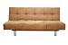 Baxton Studio Domani Brown-Microfiber Convertible Futon Sofa Bed