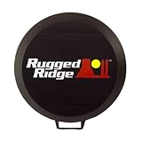 HID OFF ROAD LIGHT COVER 5-INCH BLACK RUGGED RIDGE EACH