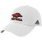 adidas Arkansas Razorbacks White Slouch Hat