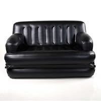 Smart Air Beds 5 x 1 EZ Super FULL Size Inflatable Sofa Bed (Black) (54 WIDE)