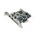 SYBA IO Card SD-PEX50011 USB/1394B PCI Express 4 x Ports External 4 x Ports Internal Retail