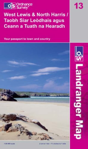 West Lewis and North Harris (OS Landranger Map)
