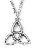 Pewter Triquetra Cross Pendant by Bob Siemon, 24