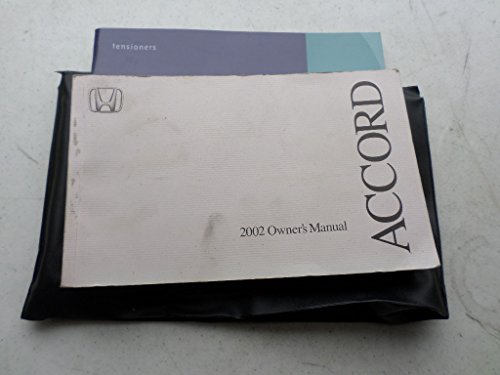 2002 honda Accord Owners Manual book 31S84640 Script 00X31-S846402