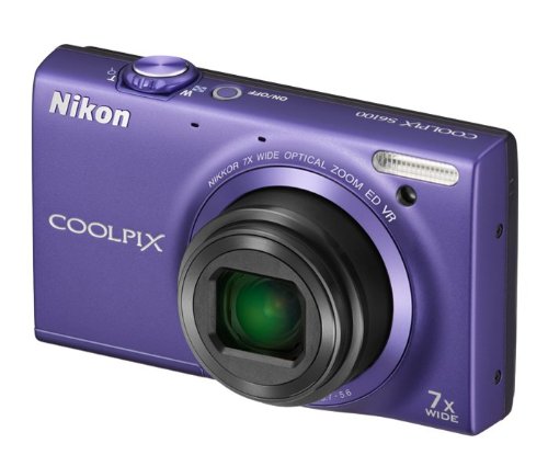 Nikon COOLPIX S6100 16 MP Digital Camera with 7x NIKKOR Wide-Angle Optical Zoom Lens and 3-Inch Touch-Panel LCD (Violet)