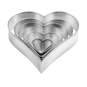 Tescoma Del�cia Heart-Shaped 6-Piece Cookie Cutters