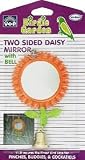 Vo-Toys Two Sided Daisy Mirror with Bell Bird Toy