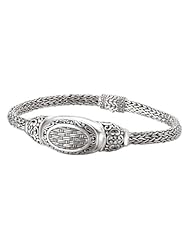 925 Silver Basket Weave Design Bracelet- 7.5 or 8.5 IN
