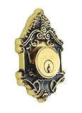 Nostalgic Warehouse 726001 Antique Brass Victorian Single Cylinder Deadbolt from the Victorian Col