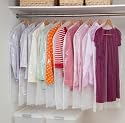 【送料無料】新生活応援グッズ☆中身ハッキリ・クリア洋服カバー　（縫製仕上げ）　スーツサイズ　10枚セット　☆　クリーニング後の収納にも最適♪　（不織布+クリアシート）