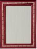 Italian Wooden Picture Frame, Frise, Red, 5x7