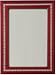 Italian Wooden Picture Frame, Frise, Red