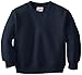 Soffe Little Boys' Crew Sweatshirt, Navy, Large
