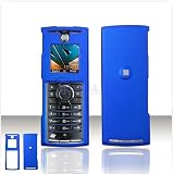 Blue RUBBER FEEL Case Cover for Brand BOOST MOBILE NEXTEL i425 Protective Cell Phone Hard SNAP-ON