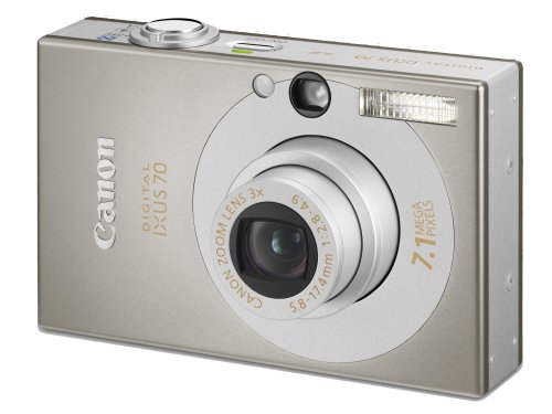 Canon IXUS 70 Digitalkamera (7 Megapixel, 3-fach opt. Zoom, 2,5 Display) silber