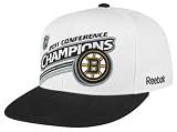 NHL Men's Boston Bruins 2011 Conference Champions Snapback Hat (White/Black, Adjustable)