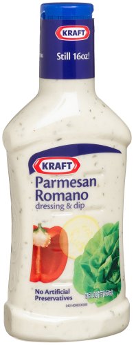 Kraft Parmesan Romano Dressing & Dip, 16-Ounce Plastic Bottles (Pack of 6) by Kraft