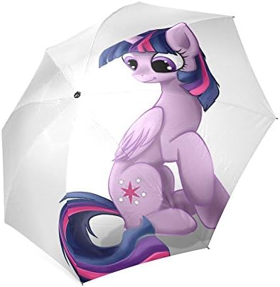 Custom Auto Foldable Umbrella windproof Travel Umbrella Twilight Sparkle My Little Pony Friendship