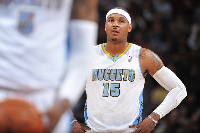 Orlando Magic v Denver Nuggets: Carmelo Anthony Photographic Poster Print by Garrett Ellwood, 28x42
