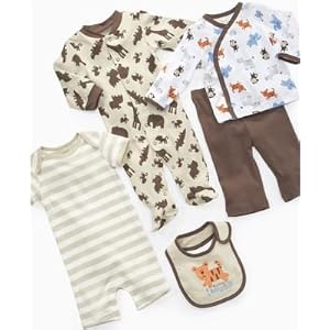 Buy Carter's Baby Boy Safari 5-Piece Set Brown 3 months by carter's