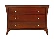 Kidz Decoeur Long Beach 3 Drawer Change Chest, Toasted Cranberry