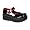 Blk Pat/Red Trim
