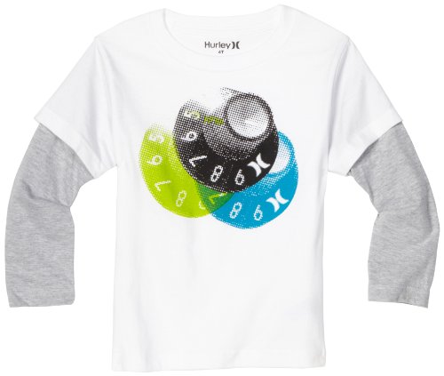 Hurley Boys 2-7 Toddler Multiply Twofer, White, 