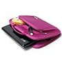 CaseCrown Double Memory Foam Netbook Case with Front Pocket (Nylon Hot Pink) for Dell Inspiron Mini 10