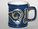 ST. LOUIS RAMS 11 oz. Team Logo Sculpted COFFEE MUG