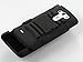 LG G3 Case, ULAK Dual Layer Holster Case with Kickstand and Locking Belt Swivel Clip for LG G3, Protective Case Cover for LG G3 (Black)