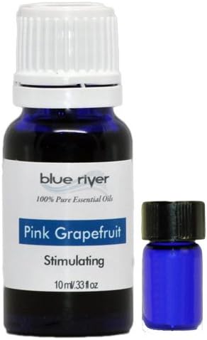 Pink Grapefruit Essential Oil with Free Pocket Vial. 100% Pure, Undiluted. 10ML Blue River