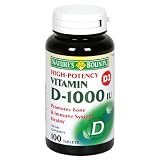 Natures Bounty Vitamin D-1000 IU, High Potency, 100 Tablets (Pack of 4)
