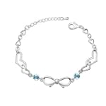 Bracelet Femme Coeurs et Noeud Papill...